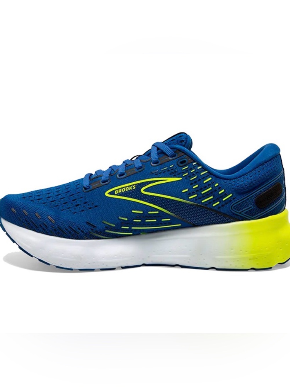 Brooks Men's Glycerin 20 Lightweight Running Shoe, Blue/Nightlife/White, size 11